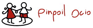 Pinpoil Ocio logo. Disfrutamos haciendo felices a tus hijos e hijas con otros niños